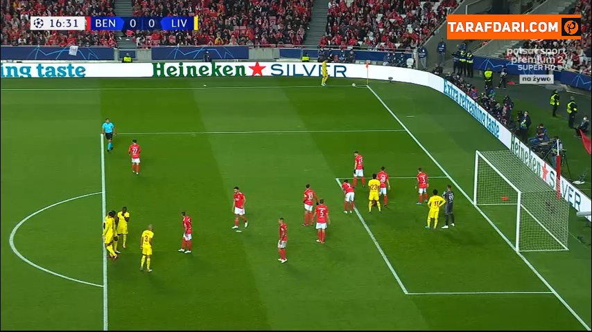 گل کوناته به بنفیکا (بنفیکا 0-1 لیورپول) 