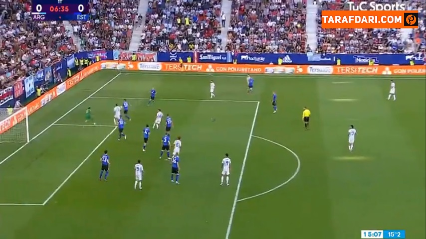 هت تریک لیونل مسی مقابل استونی (آرژانتین 3-0 استونی) 