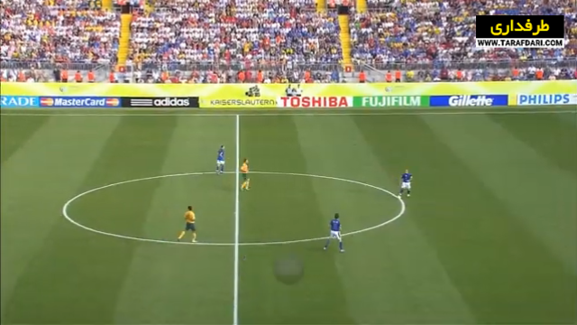 صعود ایتالیا به یک چهارم نهایی جام جهانی با برتری 1-0 مقابل استرالیا (2006/6/26) / فیلم