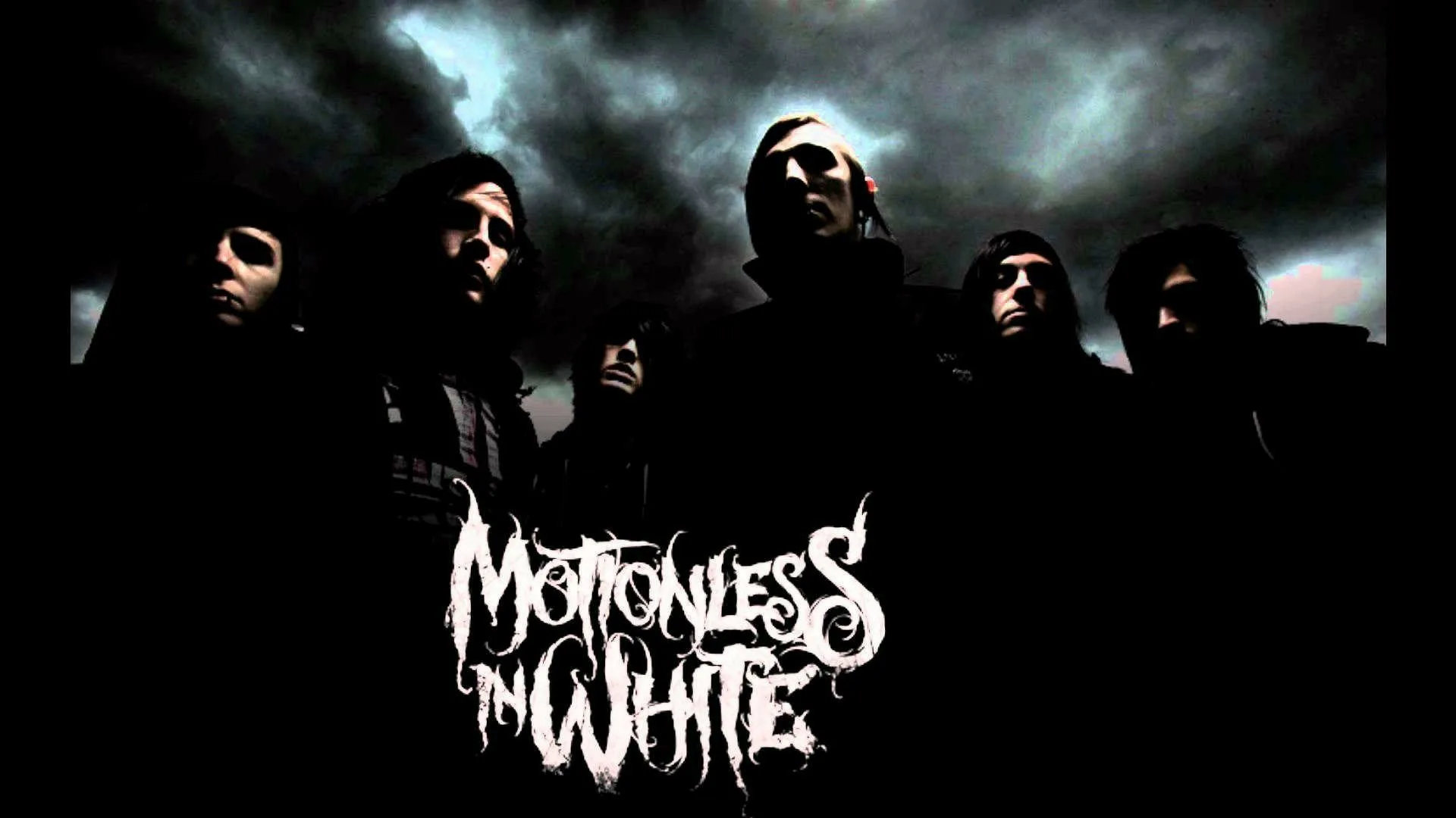 In white. Motionless in White. Motionless in White обои. Motionless in White 1920x1080. Creatures (Motionless in White album).